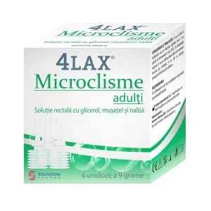 4Lax microclisme adulti, 6 unidoze, 9 g, Labormed Pharma Trading