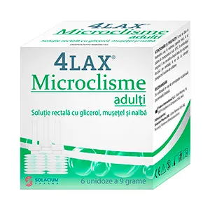 4Lax microclisme adulti, 6 unidoze, 9 g, Labormed