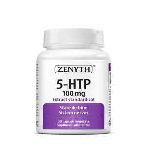 5-HTP pentru echilibru emotional si somn, 30 Capsule, Zenyth