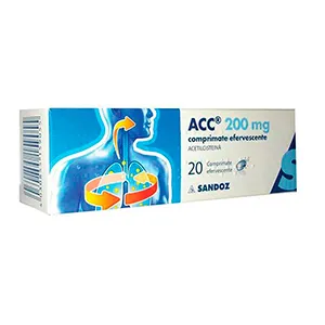 ACC 200 mg, 20 comprimate efervescente, Lek Pharmaceutical