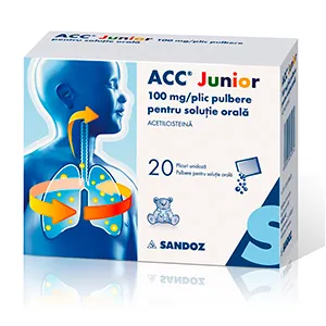 ACC Junior 100 mg, 20 plicuri, Lek Pharmaceutical