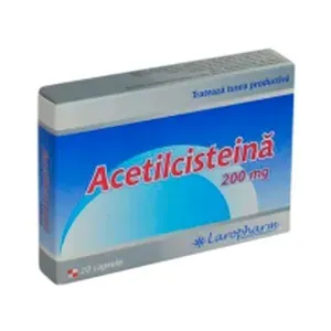 Acetilcisteina,  200 mg ,  20 comprimate,  Laropharm