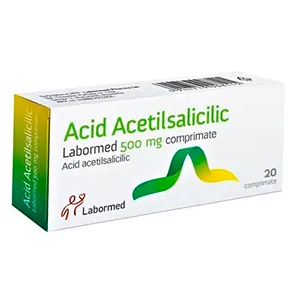 Acid acetilsalicilic Labormed 500 mg, 20 comprimate, Labormed Pharma Trading
