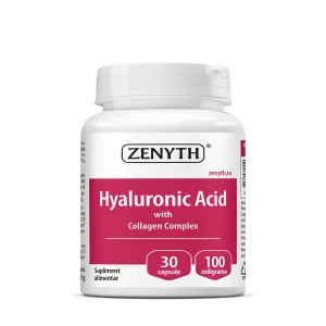 Acid hialuronic cu colagen pentru piele si articulatii, 30 Capsule, Zenyth