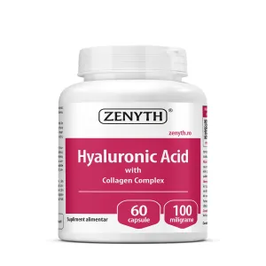 Acid hialuronic cu colagen pentru piele si articulatii, 60 Capsule, Zenyth