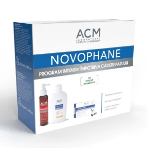 Acm Novophane (lotiune, 100 ml + sampon, 200 ml + capsule, 60 cps) Pachet 2023, Magna Cosmetics