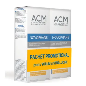 Acm Novophane pachet promotional pentru volum si stralucire, 2 x 200 ml, Magna Cosmetics