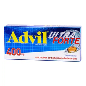 Advil Ultra Forte 400 mg, 10 capsule moi, Haleon