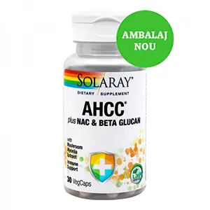 AHCC Plus NAC & Beta Glucan, 30 capsule, Secom