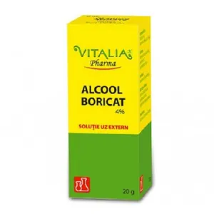 Alcool boricat 4%, 20 g, Viva Pharma Distribution