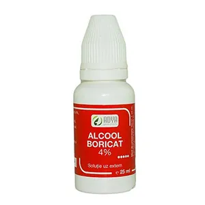 Alcool boricat 4% solutie, 25 ml, Adya Green Pharma