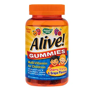 2 + CADOU  - Alive Gummies Multi-Vitamin for Children, 90 jeleuri, Secom