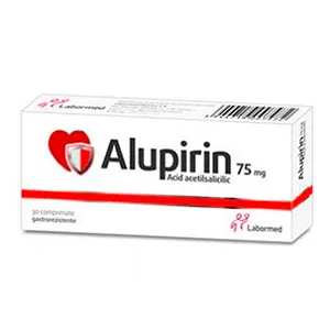 Alupirin 75 mg, 30 comprimate gastrorezistente, Labormed Pharma Trading 
