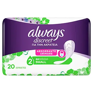 Always Discreet Small absorbante pentru inconţinenta urinara, 20 bucati, Procter & Gamble Distribution