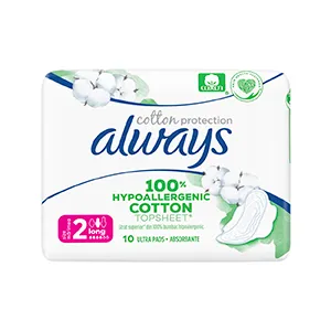 Always Naturals Cotton Protection Long absorbante, 10 bucati, Procter & Gamble Distribution