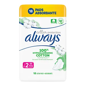 Always Naturals Cotton Protection Long absorbante, 18 bucati, Procter & Gamble Distribution