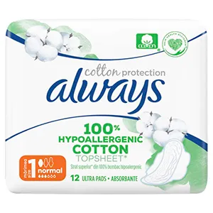 Always Naturals Cotton Protection Ultra Normal absorbante, 12 bucati, Procter & Gamble Distribution