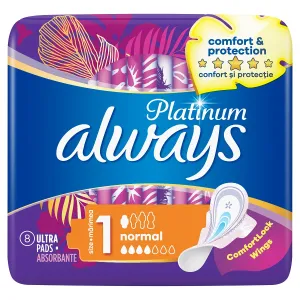 Always Platinum Normal absorbante, 8 bucati, Procter & Gamble Distribution