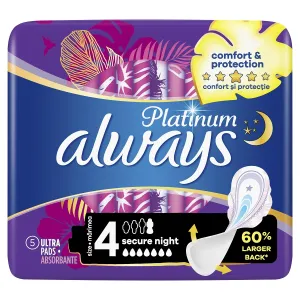 Always Platinum Secure Night absorbante, 5 bucati, Procter & Gamble Distribution