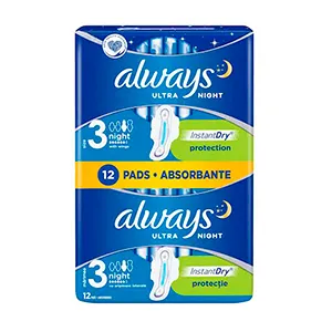 Always Ultra Night absorbante, 12 bucati, Procter & Gamble Distribution