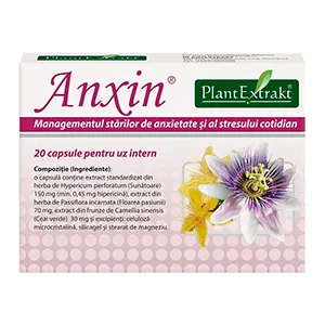 Anxin, 20 capsule, Plantextrakt