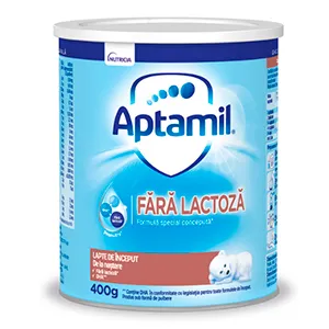 Aptamil fără lactoză, 400 g, Danone Baby Nutrition