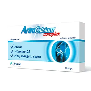 ArtroCalcium Complex, 15 capsule de gelatina moi, Terapia