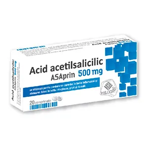 ASAprin 500 mg, 20 comprimate, AC Helcor Pharma SRL, Ac Helcor Pharma