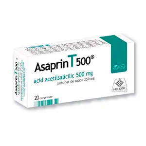 ASAprin T 500 mg, 20 comprimate, AC Helcor Pharma SRL, Ac Helcor Pharma
