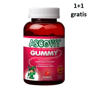 Ascovit Gummy, 60 jeleuri 2 la pret de 1, PROMO, Omega Pharma