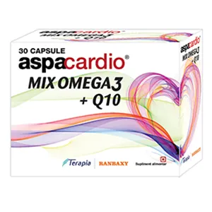 Aspacardio Mix Omega3 + Q10, 30 capsule moi, Terapia