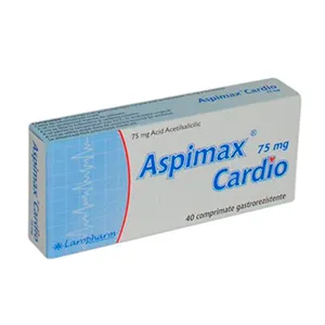 Aspimax Cardio 75mg, 40 comprimate gastrorezistente, Laropharm