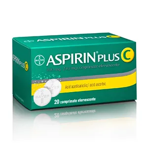 Aspirin Plus C 400 mg/240 mg, 20 comprimate efervescente, Bayer