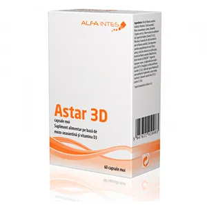 Astar 3D, 60 capsule moi, Alfa Intes