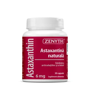 Astaxanthin pentru protectie antioxidanta, 30 Capsule, Zenyth