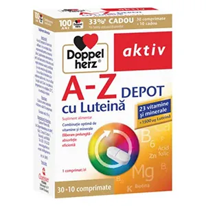 Doppelherz A-Z Depot cu luteina, 30 comprimate + 10 comprimate , Queisser Pharma