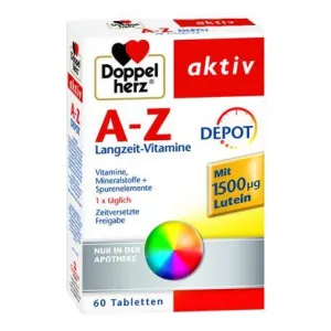 Doppelhertz A-Z Depot cu luteina, 60 comprimate, Queisser Pharma