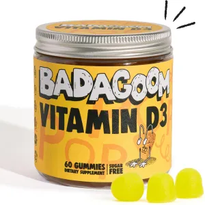 Badagoom Vitamin D3, 60 jeleuri, Badagoom