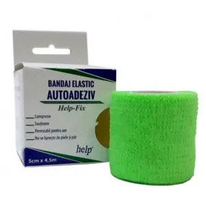 Bandaj elastic, 5 cm x 4.5 m, 1 bucata, Help