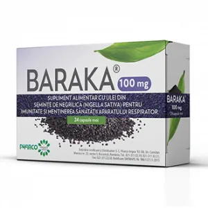 Baraka 100 mg, 24 capsule moi , Pharco