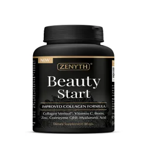 Beauty Start pentru piele, par si unghii, 80 Capsule, Zenyth
