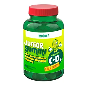 Beres Vitamina C + D3 Junior Gummy, 20 comprimate gumate, Beres Pharmaceuticals Private
