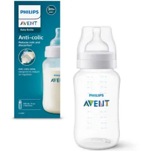 Biberon anti-colici Philips Avent SCY106/01, 330ml, Tetina cu debit 3, +3 luni, fara BPA, Avent