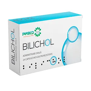Bilichol, 24 capsule moi gastrorezistente, Pharco Impex 93