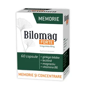 Bilomag Forte memorie 90 mg, 90 capsule + 30 capsule, Natur Produkt Zdrovit