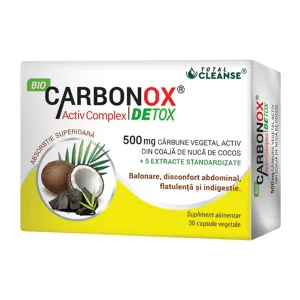 Bio Carbonox Activ Complex Detox, 30 capsule vegetale, Cosmo Pharm  