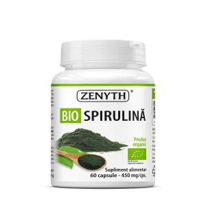 Bio Spirulina pentru energie si aport nutritiv, 60 Capsule, Zenyth