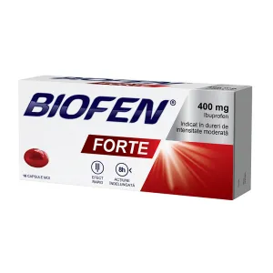 Biofen Forte 400 mg, 16 capsule moi, Biofarm