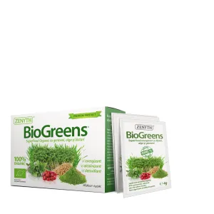 BioGreens pentru energie si aport de verdeturi, 28 Plicuri, Zenyth