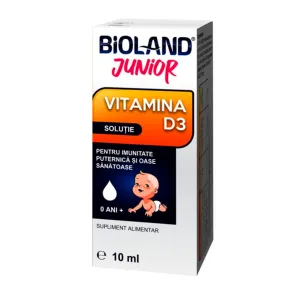 Bioland Jr Vit.D3 picaturi orale-solutie, 10 ml, Biofarm